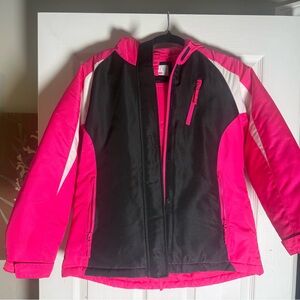 The Children's Place Pink and Black Puffer Jacket